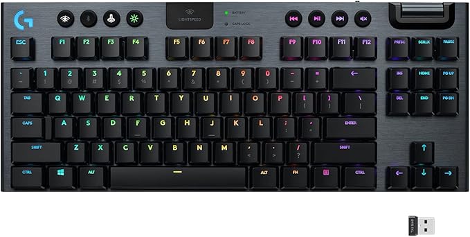 Logitech G915 TKL Tenkeyless LIGHTSPEED Wireless RGB Mechanical Gaming Keyboard