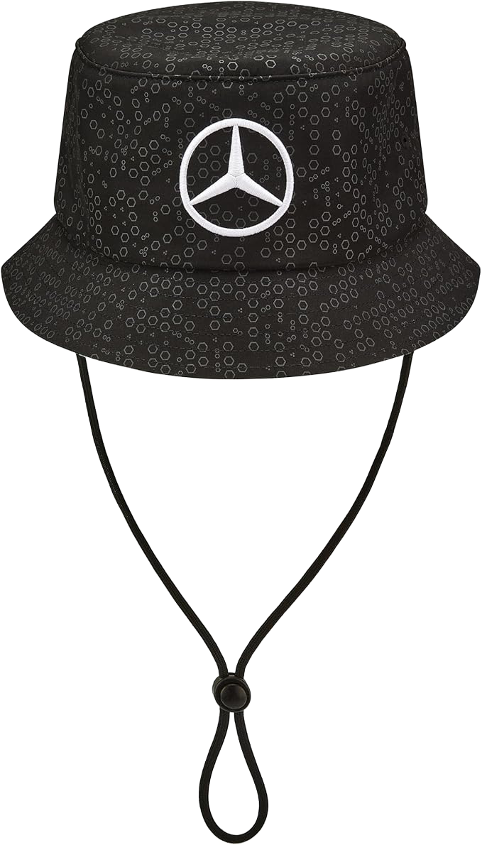 Mercedes AMG Petronas F1 2024 Team Bucket Hat - Black - One Size Fits Most