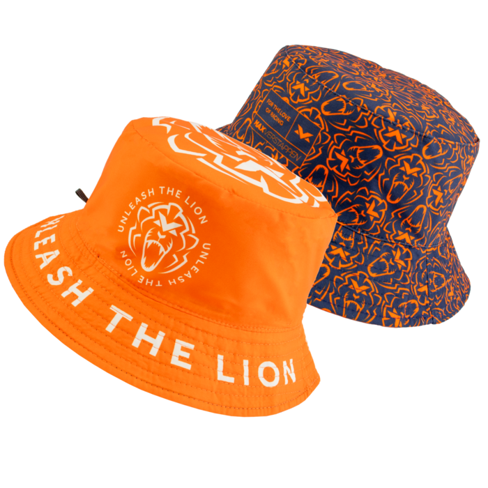 Max Verstappen Orange Lion Reversible Bucket Hat