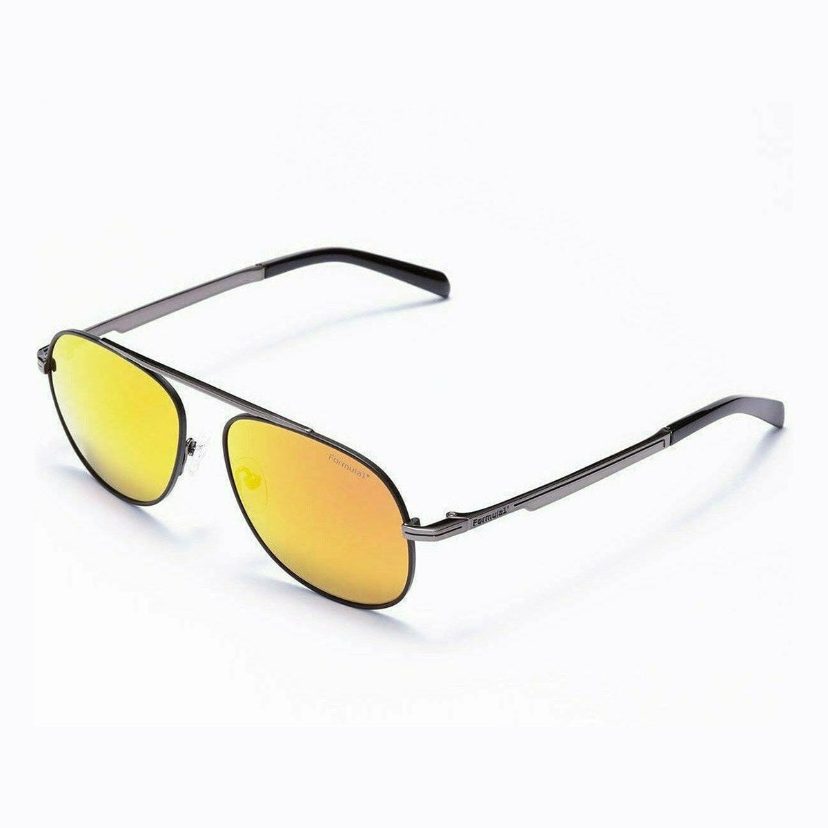 Formula 1 Eyewear Red Collection Unisex Sunglasses - Blind Curve Gun Black