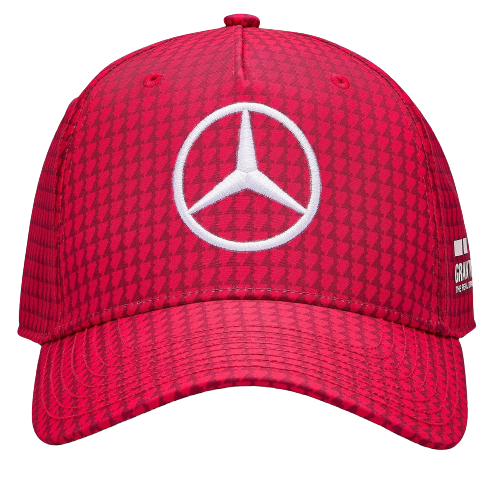 Mercedes AMG F1 2023 Hamilton Adjustable Cap - Apple Red