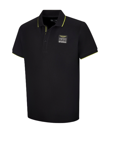 Aston Martin Cognizant F1 Men's Lifestyle Polo Shirt - Black