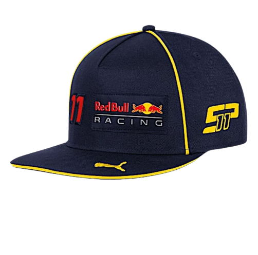 Red Bull Racing Perez Flat Brim Cap - Navy