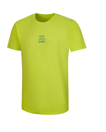 Aston Martin Cognizant F1 Men's Lifestyle Logo T-Shirt - Lime