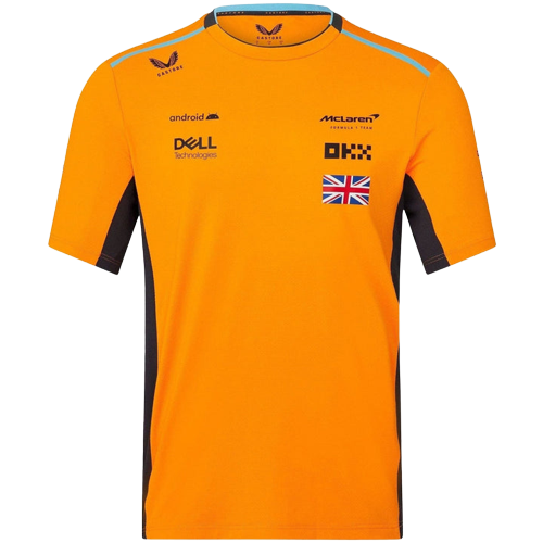 McLaren F1 Men's Lando Norris Team Replica Set Up T-Shirt - Papaya