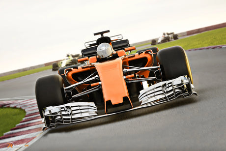 McLaren F1 race car on speedway 