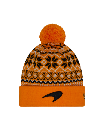 McLaren F1 New Era Limited Edition Holiday Cuff Bobble Beanie