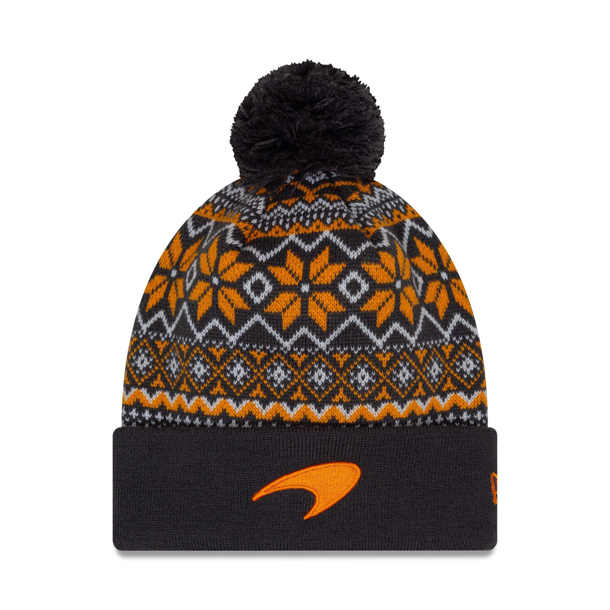 McLaren F1 New Era Limited Edition Holiday Cuff Bobble Beanie