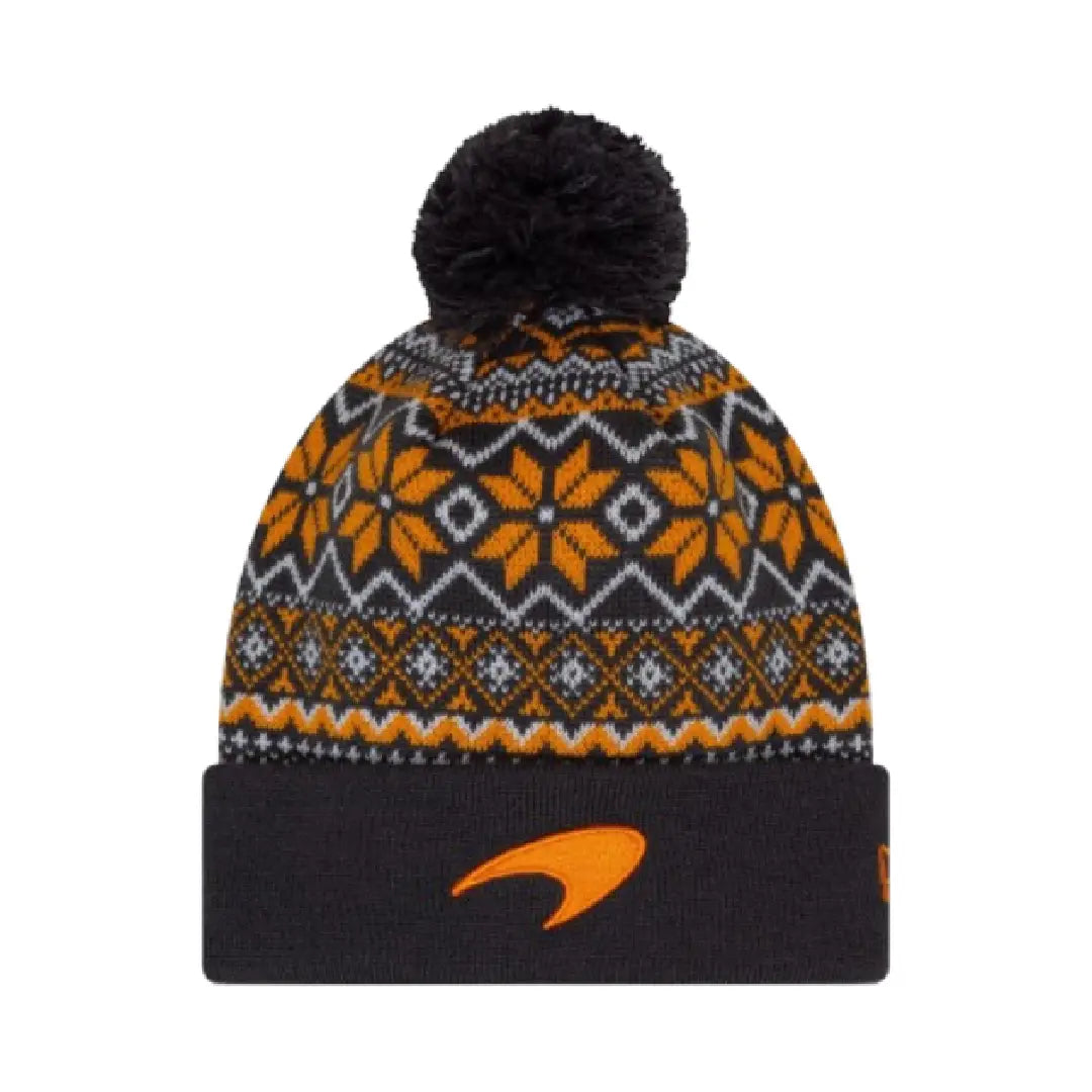 McLaren F1 New Era Limited Edition Holiday Cuff Bobble Beanie