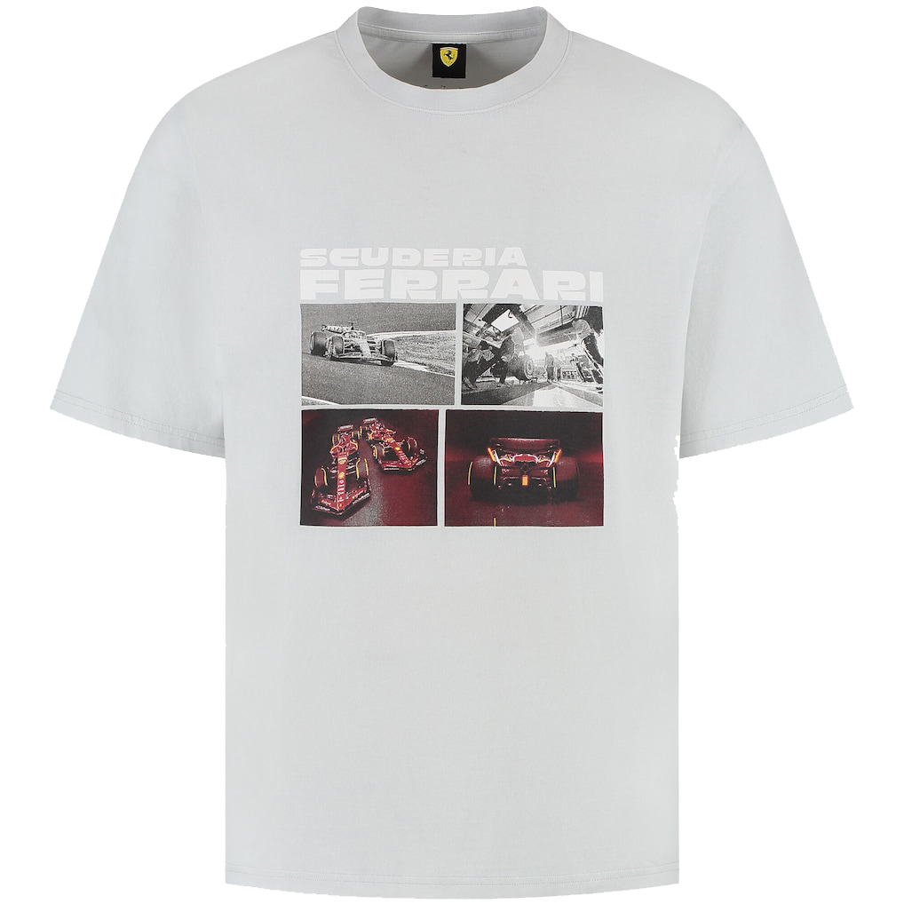 Scuderia Ferrari Graphic Driver T-Shirt - Grey