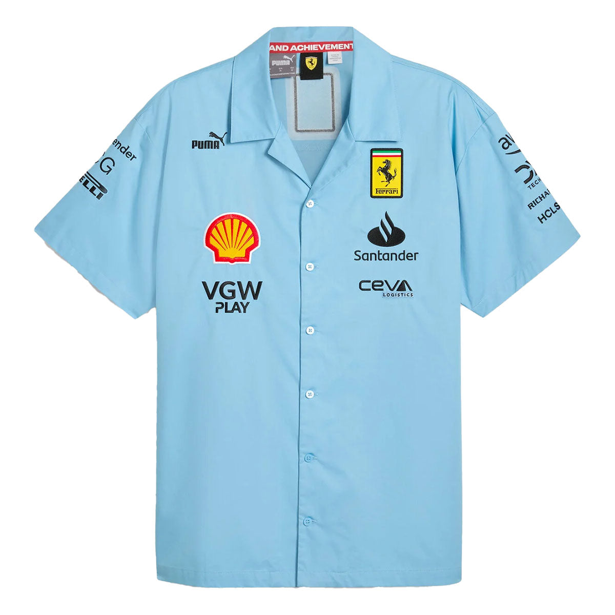 Scuderia Ferrari F1 2024 Miami GP Team Shirt Blue TracksVR
