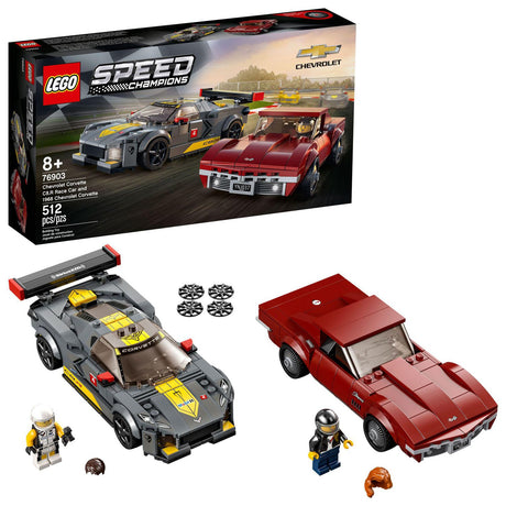 Lego Speed Champions Corvette C8.R - 1968 Stingray