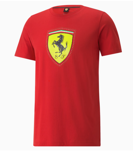 Scuderia Ferrari Men's Race Colour Shield T-Shirt